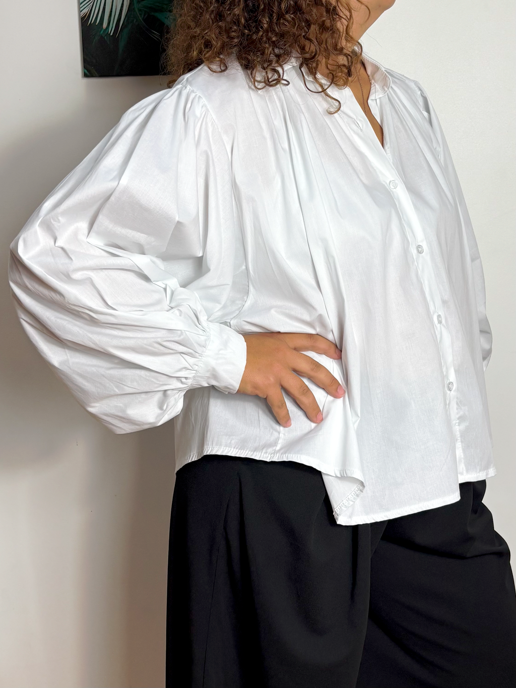 Chemise manches bouffantes