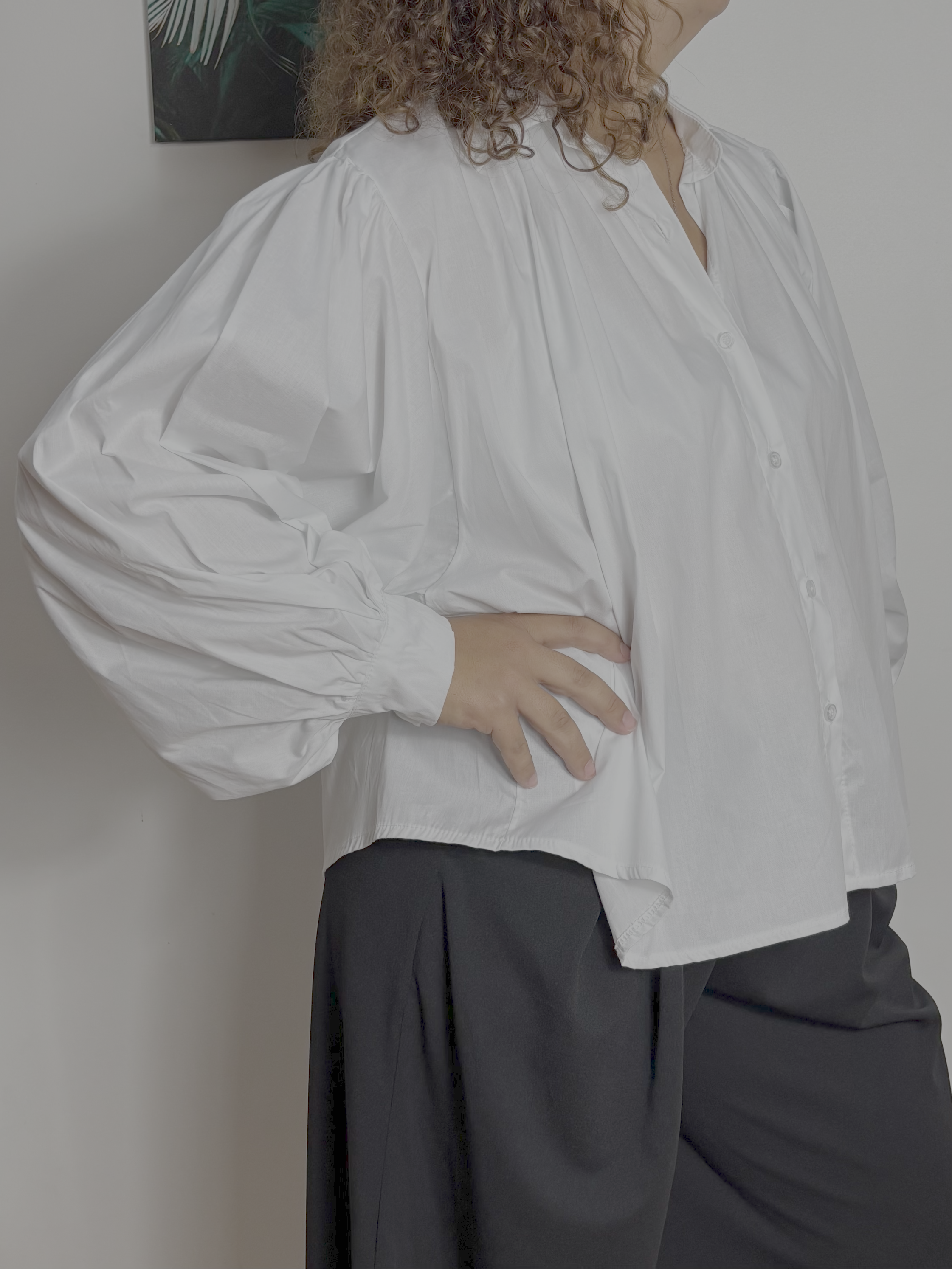 Chemise manches bouffantes
