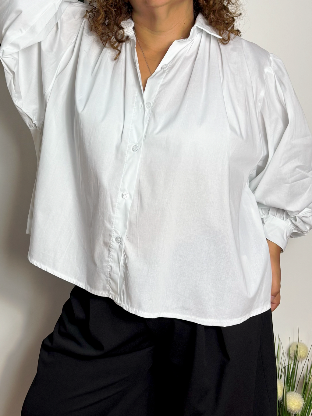 Chemise manches bouffantes