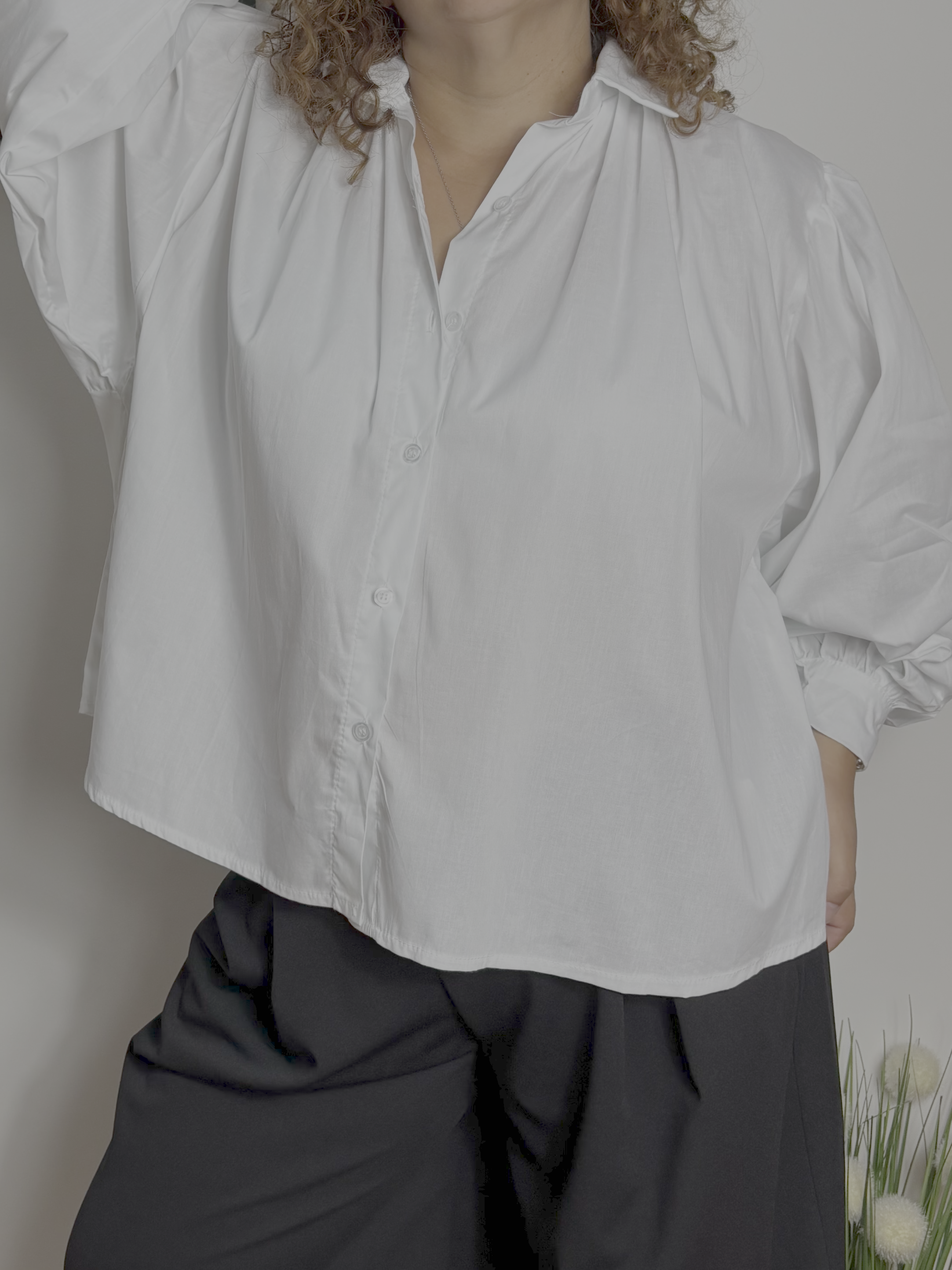 Chemise manches bouffantes