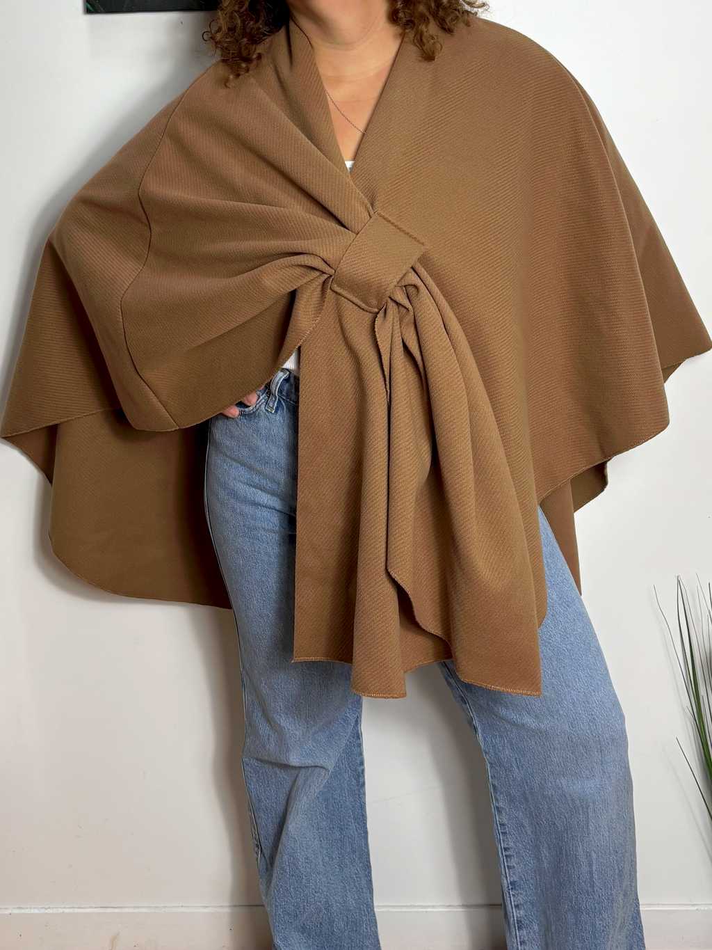 Cape poncho cache coeur