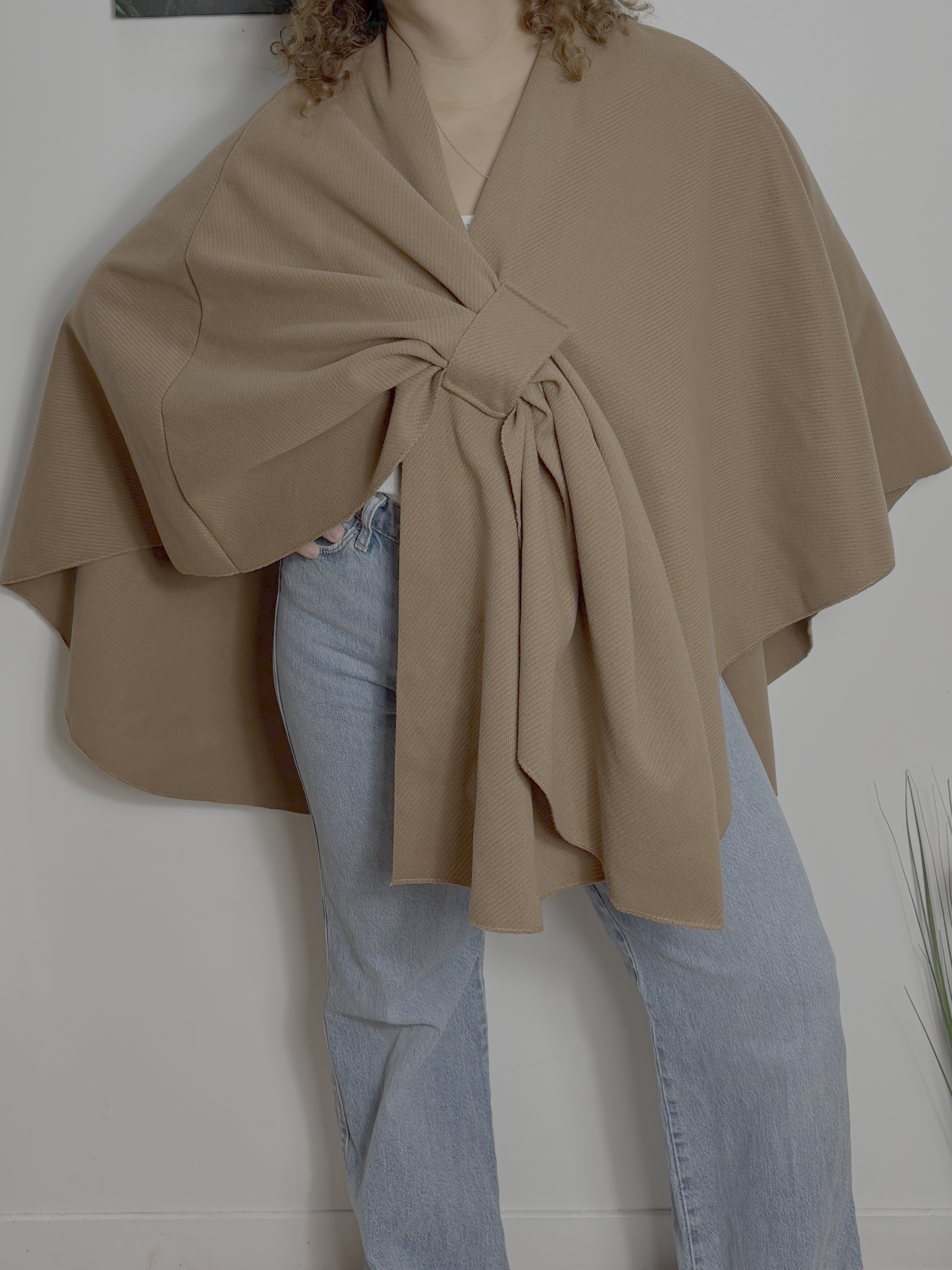 Cape poncho cache coeur