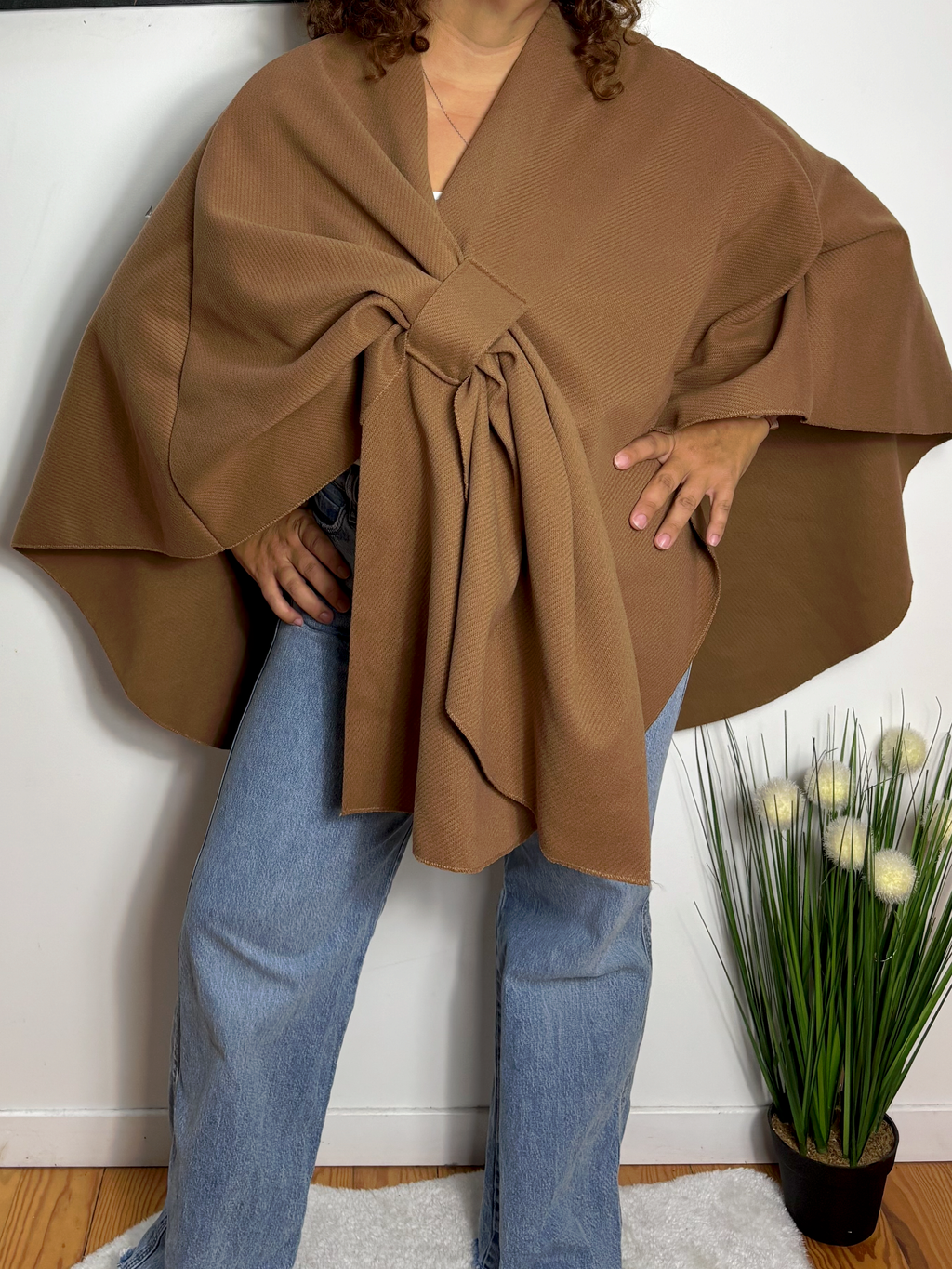 Cape poncho cache coeur